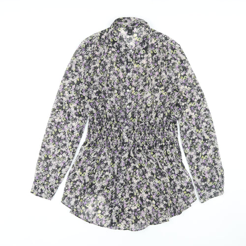 River Island Women's Floral Blouse, Size 10, Multicoloured
