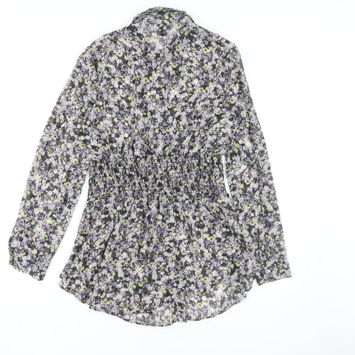 River Island Women's Floral Blouse, Size 10, Multicoloured