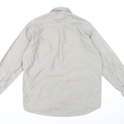 Marks and Spencer Men's Beige Long Sleeve Shirt M