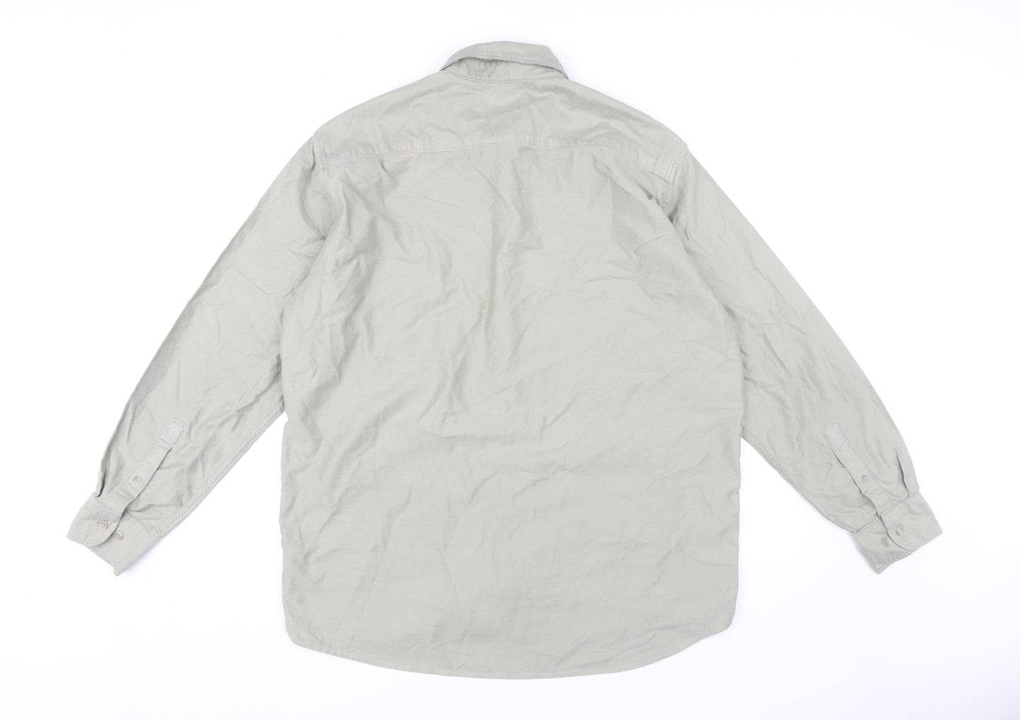 Marks and Spencer Men's Beige Long Sleeve Shirt M