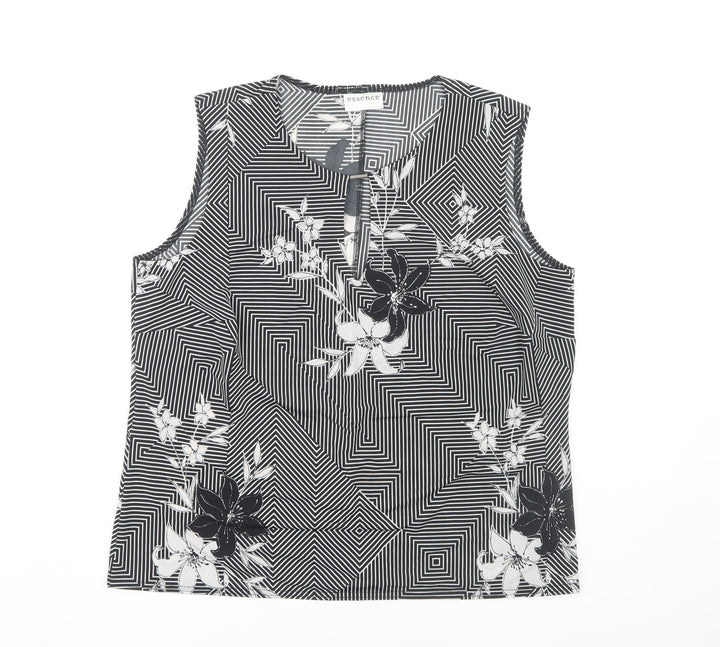 Essence Women's Sleeveless Floral Top UK 20