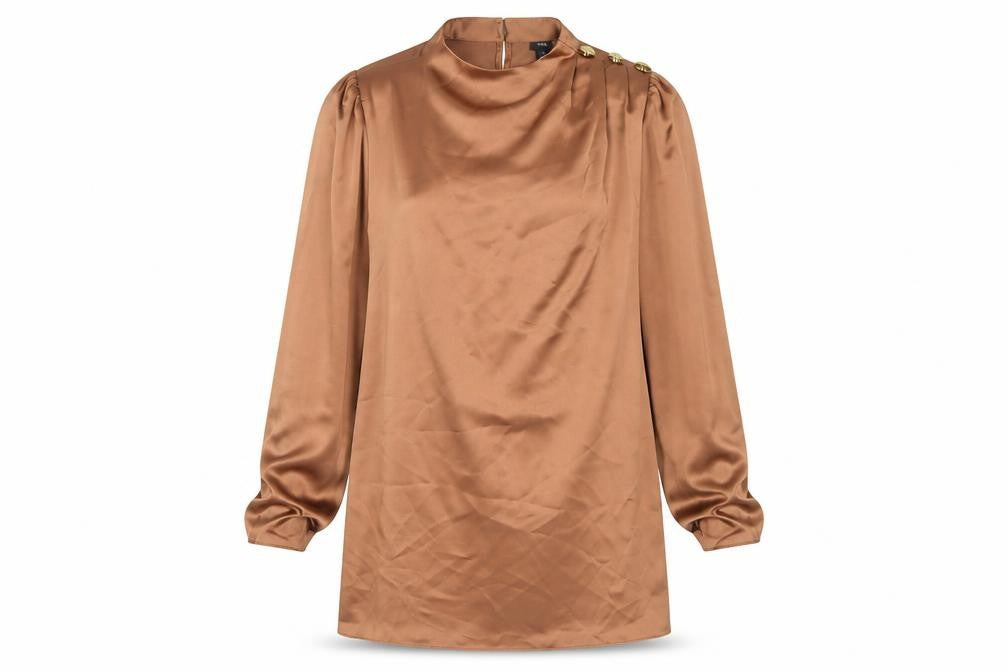 River Island Women’s Brown Satin Dress Size 10