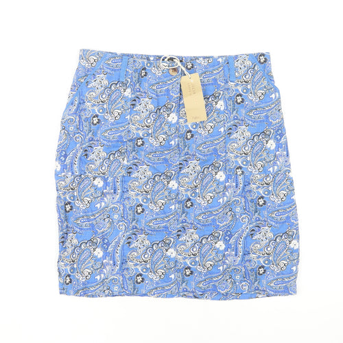 Next Women's Blue Paisley Skirt Size 14