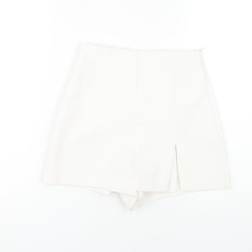 ZARA Women's White XS Skort Short Skirt