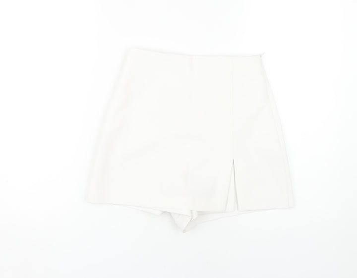 ZARA Women's White XS Skort Short Skirt