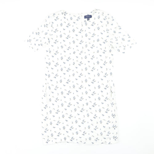 Gant Women's White Floral Short Sleeve Dress