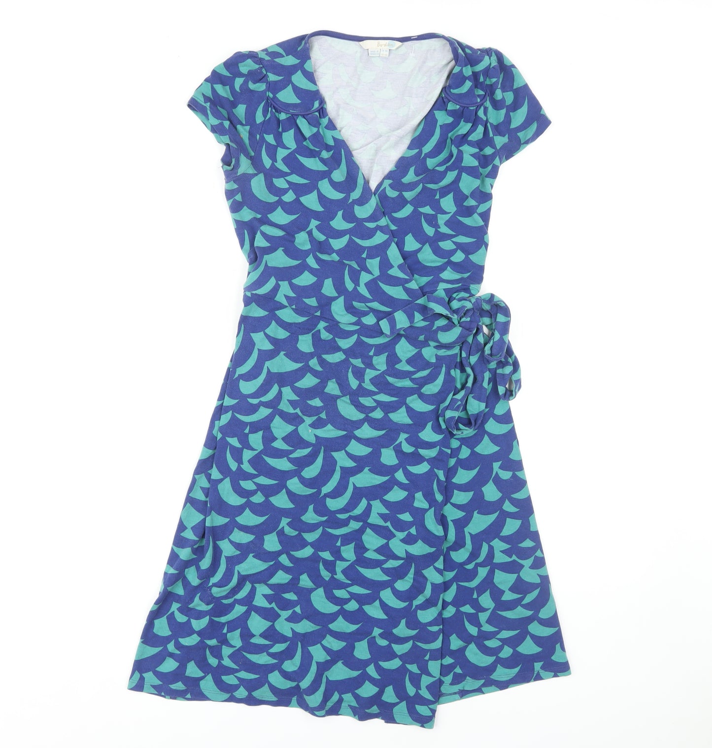 Boden Women's Blue Wrap Dress Size 18