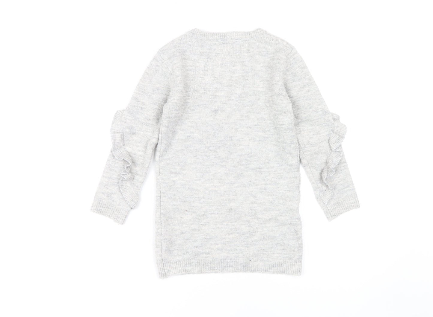 Disney Girls Grey Minnie Mouse Pullover Jumper, 5-6 Years