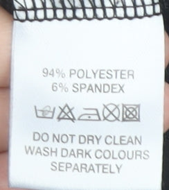 ID Collection Women's Black Geometric Skirt Size 22