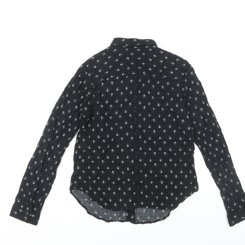 Urban Outfitters Women's Black Button-Up Shirt L