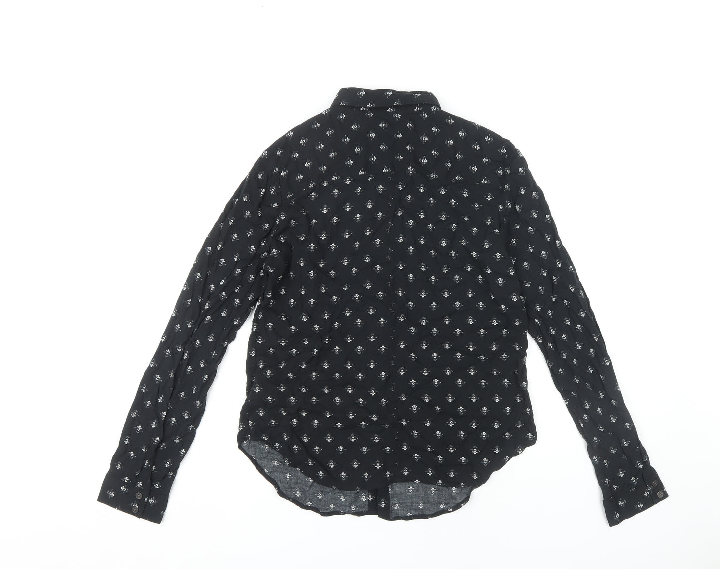 Urban Outfitters Women's Black Button-Up Shirt L