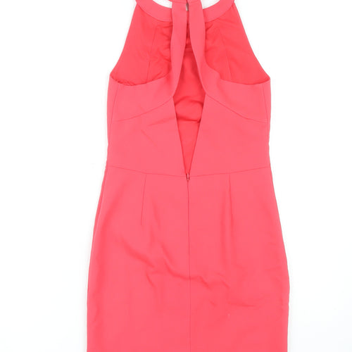 Zara Women’s Pink Bodycon Dress, Size S, Halter, Party Wear
