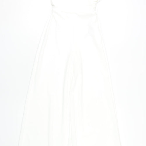 Zara Women's White One Shoulder Jumpsuit, XS