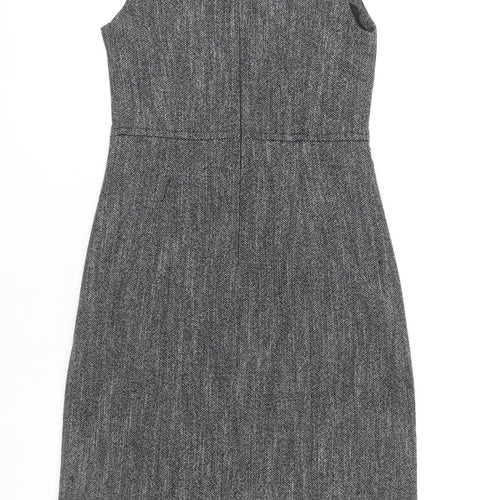Next Women's Grey Sheath Dress Size 10 Business Chic