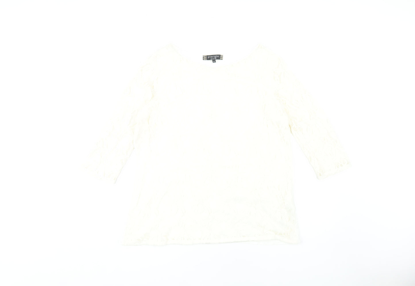 Principles by Ben de Lisi Women's White Blouse Size 20