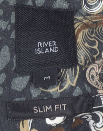 River Island Men's Multicoloured Slim Fit Shirt M