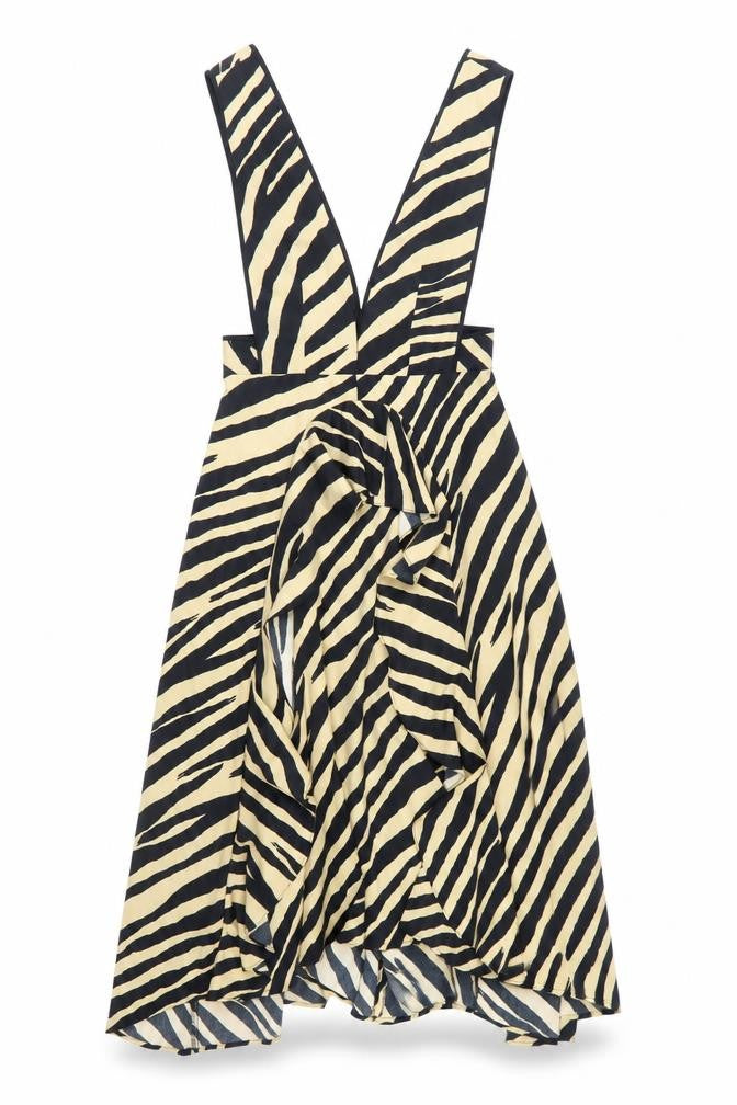 Topshop Women’s Zebra Print Midi Dress, Size 10