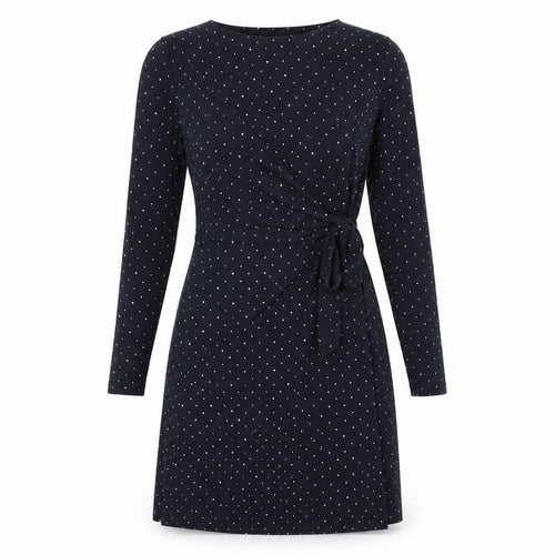 Banana Republic Women's Black Polka Dot Wrap Dress S