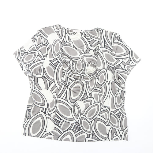 Anna Rose Women's Multicoloured XL Geometric T-Shirt