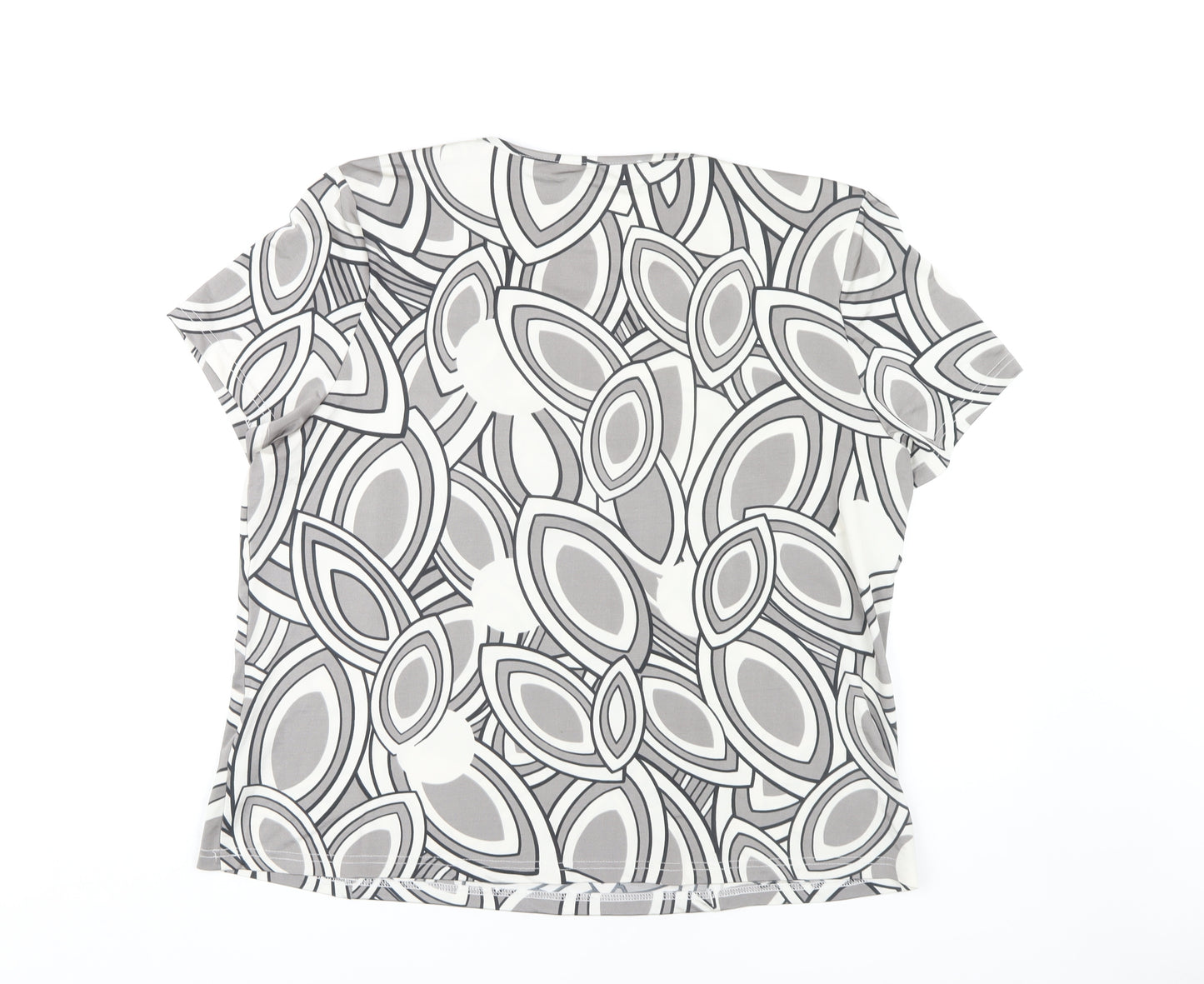 Anna Rose Women's Multicoloured XL Geometric T-Shirt