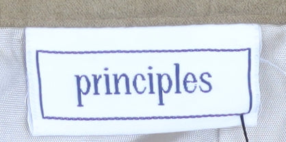 Principles Women's Beige Midi Pencil Skirt Size 14