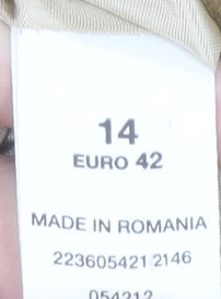 Principles Women's Beige Midi Pencil Skirt Size 14