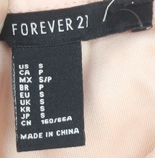 Forever 21 Women's Ivory Floral Lace Pencil Skirt S