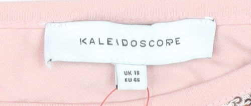 Kaleidoscope Women's Pink Sequin V-Neck Tank UK 18
