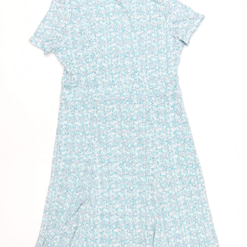 Cotton Traders Women's Blue Floral Dress Size 16