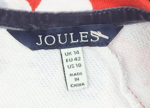 Joules Women's Red Floral Shift Dress Size 14