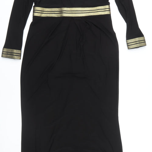 Phase Eight Women's Long Black Dress Size 16