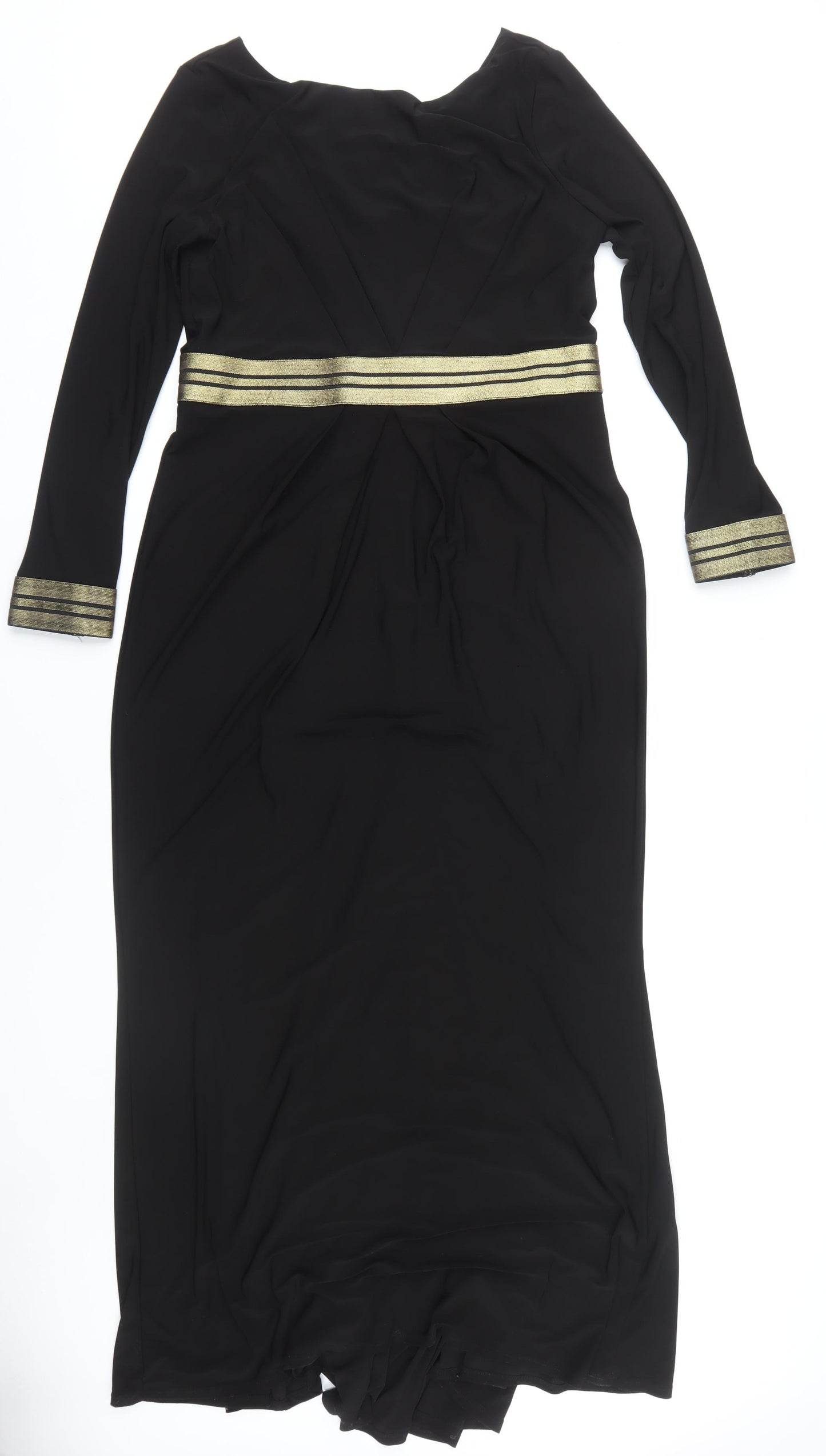 Phase Eight Women's Long Black Dress Size 16