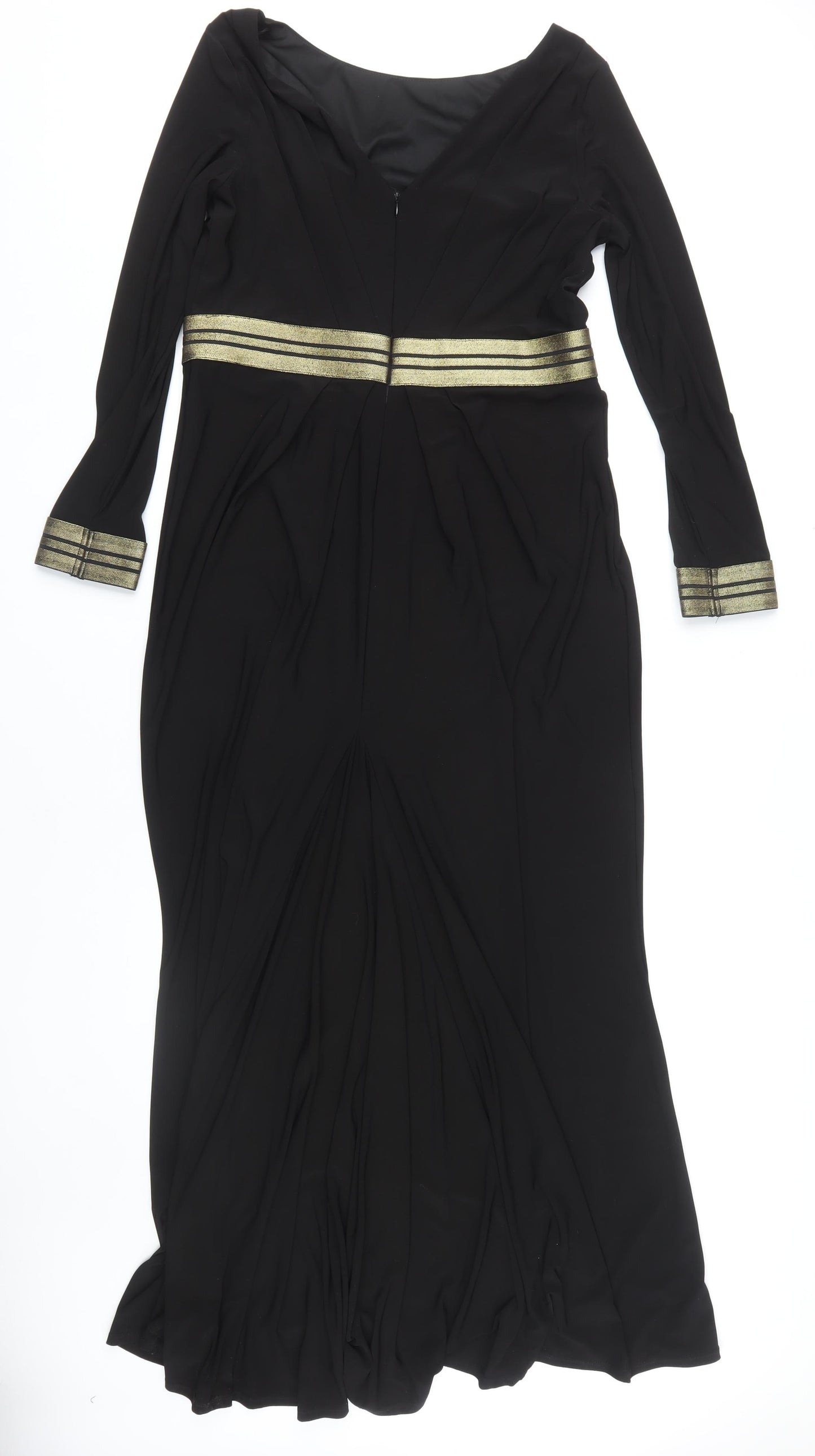 Phase Eight Women's Long Black Dress Size 16