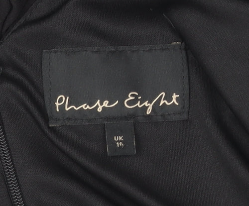 Phase Eight Women's Long Black Dress Size 16