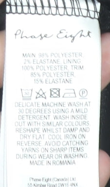 Phase Eight Women's Long Black Dress Size 16