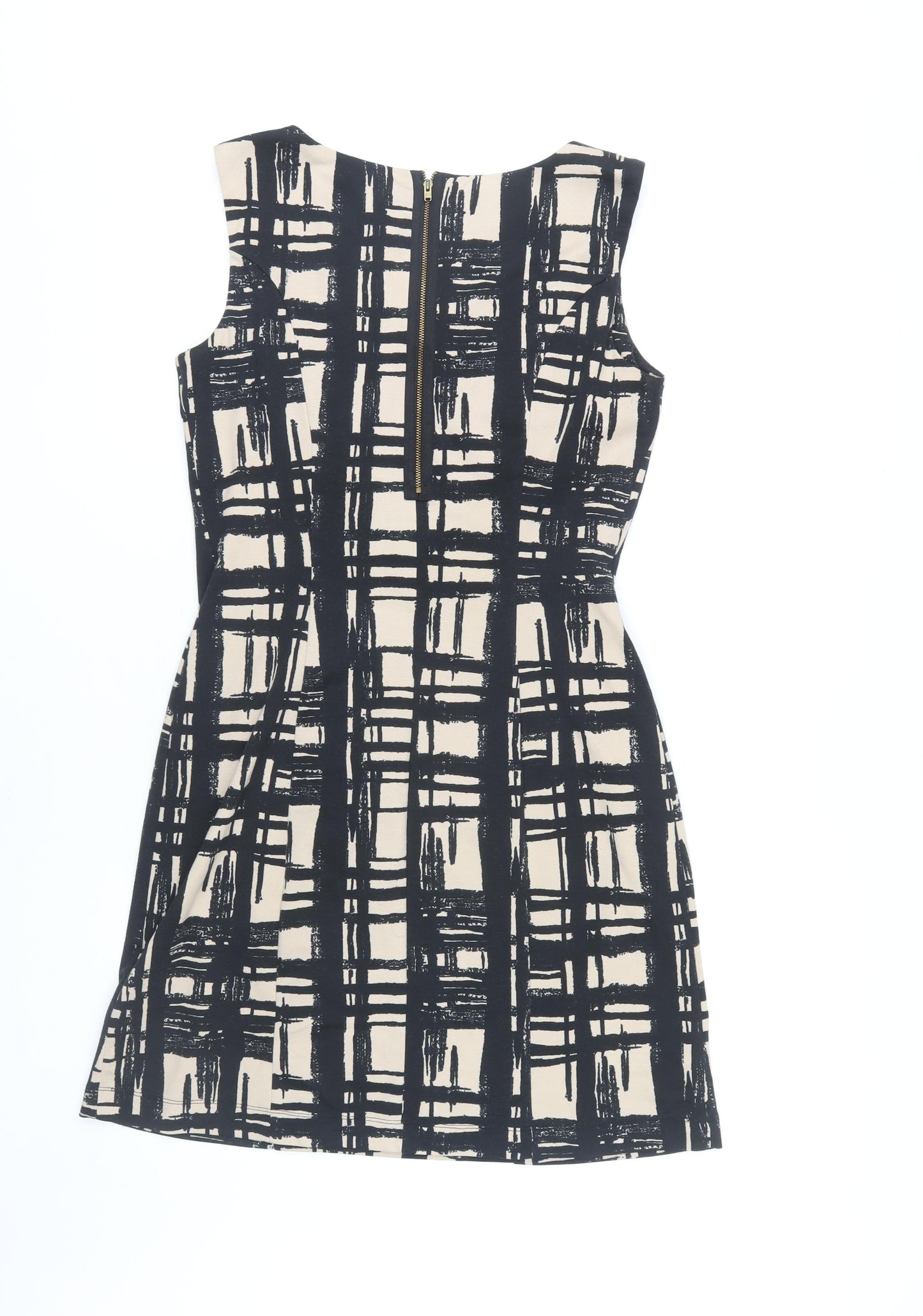 Phase Eight Women’s Black Check Sleeveless Dress, Size 12