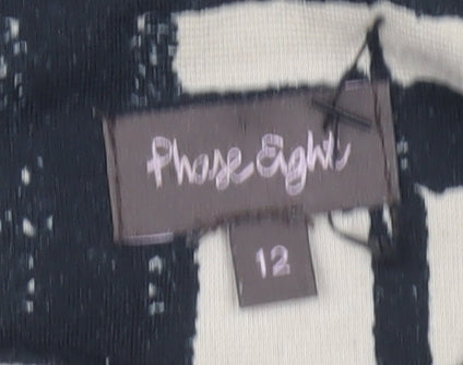 Phase Eight Women’s Black Check Sleeveless Dress, Size 12