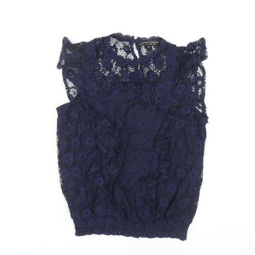 Dorothy Perkins Women's Blue Lace Camisole Blouse 10