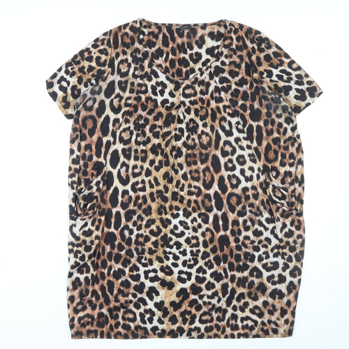 ROMAN Women's Multicoloured Leopard Print Dress