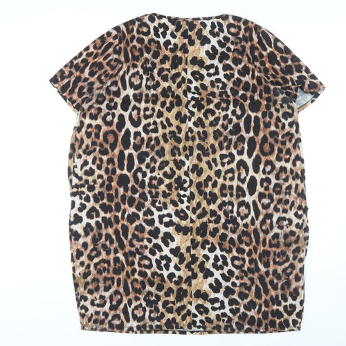 ROMAN Women's Multicoloured Leopard Print Dress