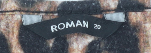 ROMAN Women's Multicoloured Leopard Print Dress