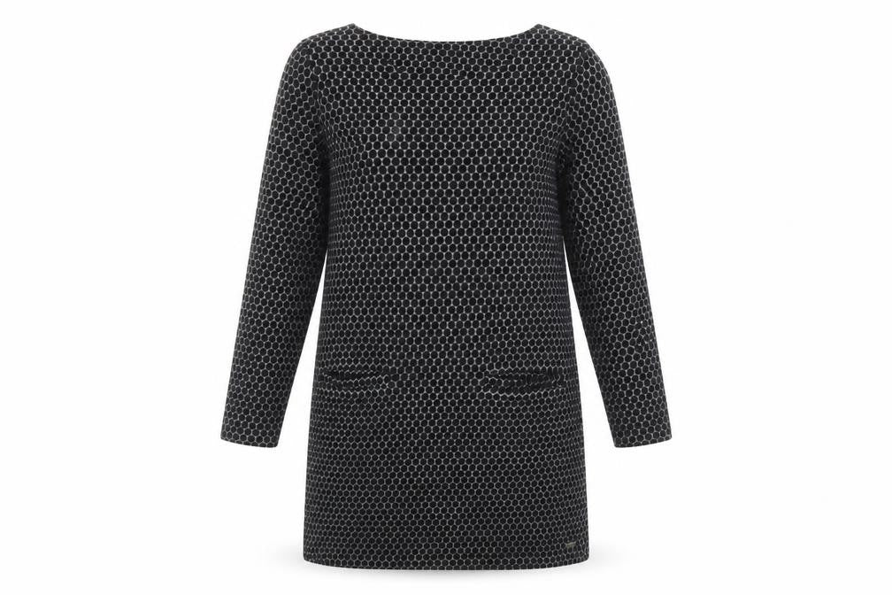Joules Women's Black Shift Dress Size 12, Knit Fabric with Pockets