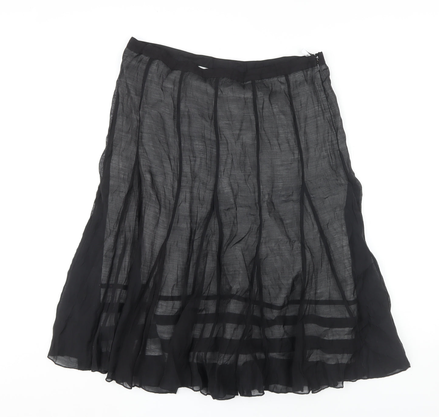 Marks & Spencer Women's Black Pleated Skirt Size 16