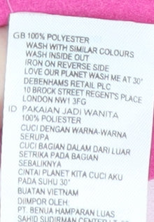 Debenhams Women's Pink Floral Blouse - Size 12