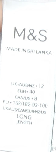 Marks and Spencer Women's Long Skirt Multicoloured Size 12