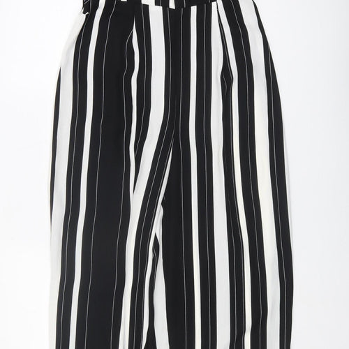 River Island Women's Black White Striped Jumpsuit Size 10