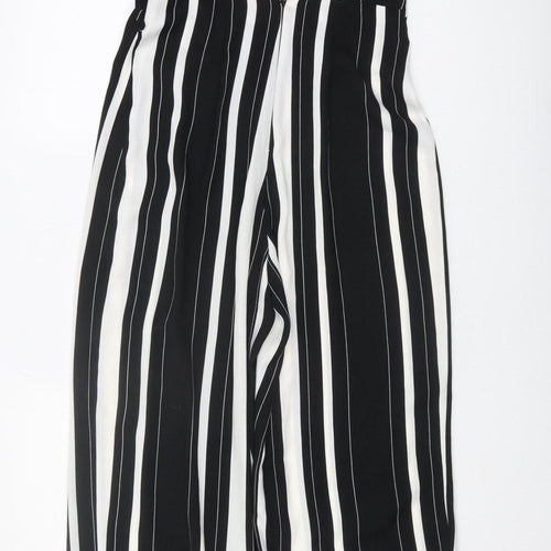 River Island Women's Black White Striped Jumpsuit Size 10