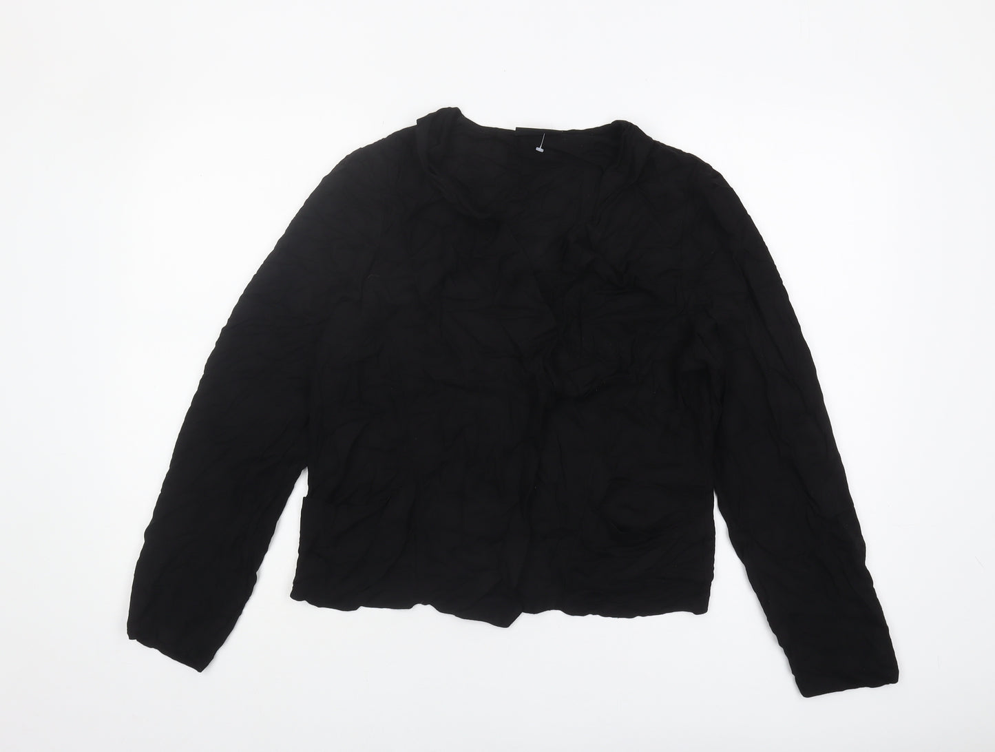 Wallis Women's Black Long Sleeve Top Size 18