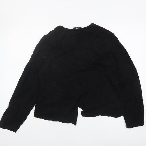 Wallis Women's Black Long Sleeve Top Size 18