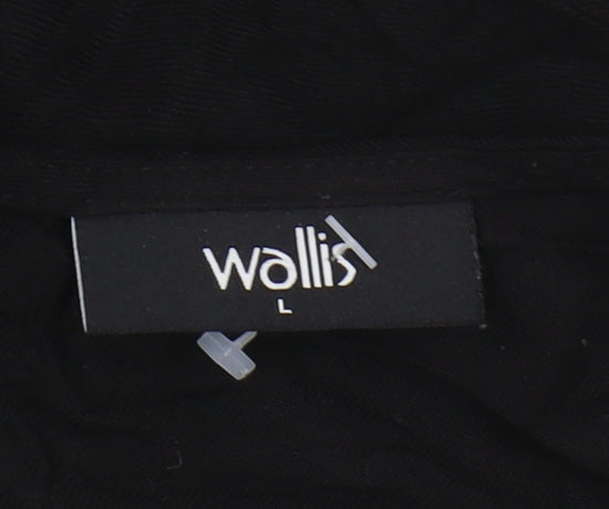 Wallis Women's Black Long Sleeve Top Size 18